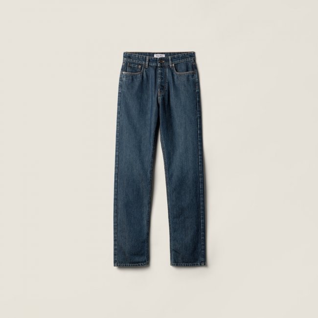 Miu Miu Five-pocket denim jeans Navy Miu Miu Five-pocket denim jeans Navy