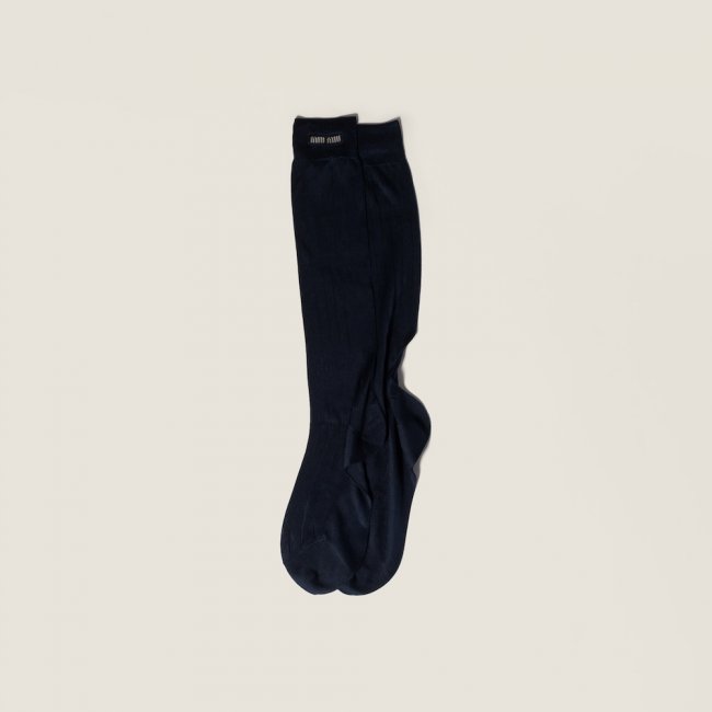 Miu Miu Silk socks Navy Miu Miu Silk socks Navy