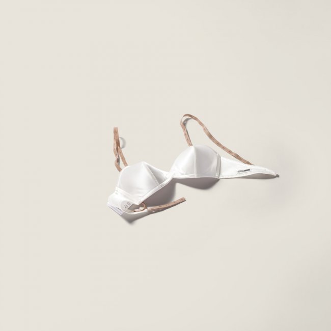 Miu Miu Satin bra White Miu Miu Satin bra White