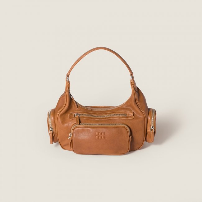 Miu Miu Pocket nappa leather bag Caramel Miu Miu Pocket nappa leather bag Caramel