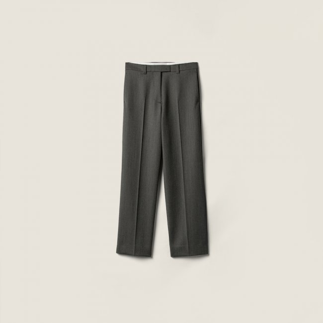 Miu Miu Cover fabric trousers Slate Gray Miu Miu Cover fabric trousers Slate Gray
