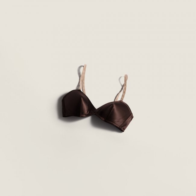 Miu Miu Satin bra Cocoa Brown Miu Miu Satin bra Cocoa Brown