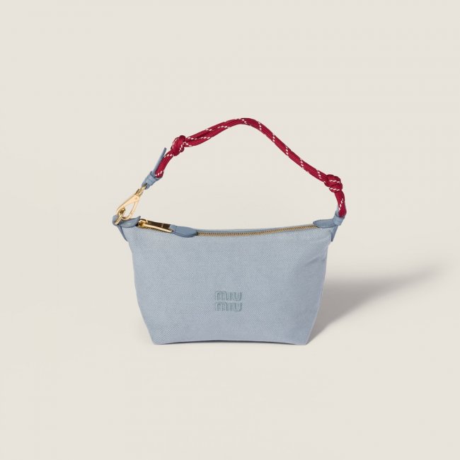 Miu Miu Gabardine pouch - Astral Blue/Amaranth Miu Miu Gabardine pouch - Astral Blue/Amaranth