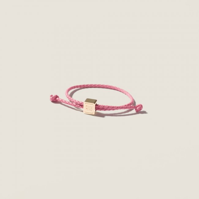 Miu Miu Leather bracelet Begonia Pink Miu Miu Leather bracelet Begonia Pink